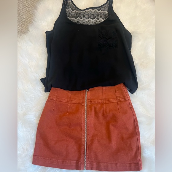 Free People We The Free Zip It Up Mini Skirt - Picture 4 of 6